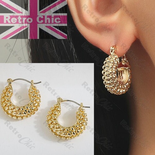 20mm creole hoops textured - 20mm,