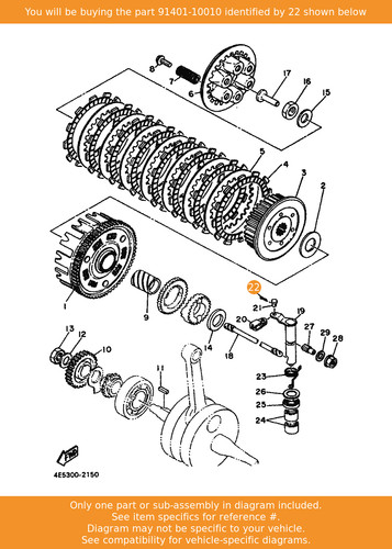 Yamaha pin cotter - yamaha,