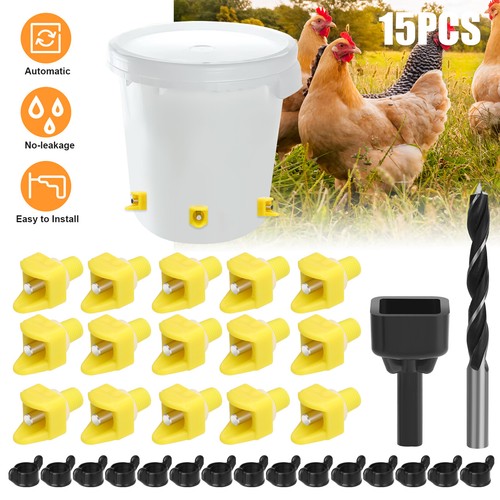 15pcs automatic chicken water - 15pcs,