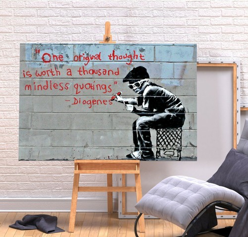 Banksy original thought - banksy,