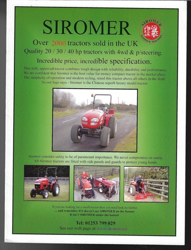 Siromer flatpack tractors - siromer, late