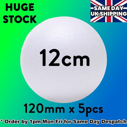 Five polystyrene balls 12cm - five,