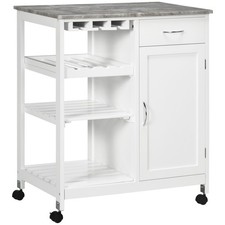 HOMCOM Kitchen Trolley Utility