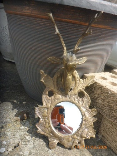 Vintage brass wall - brass, mounted