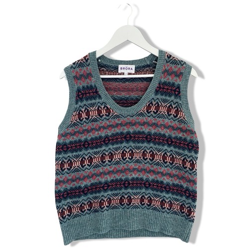 Brora wool fair isle vest - fair,