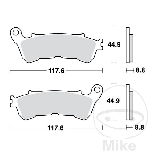 Trw standard brake pads - standard,