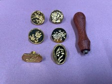 Wax Floral Seal Stamp Set Of 5