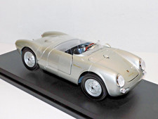 MAISTO PORSCHE 550A SPYDER SILVER 1/18 SCALE