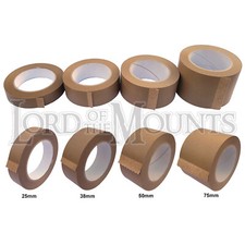 25mm 38mm 50mm 75mm x 50m Rolls Eco 15 Tape Picture Framing Backing Kraft Paper