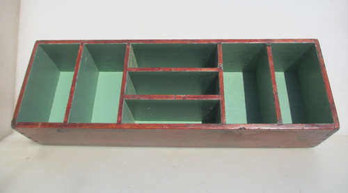 Antique wooden wall display - antique,