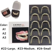 CAIYU Dental Synthetic Resin Teeth DIY Dentures #22 #23 #24 False Teeth A1 A2 A3