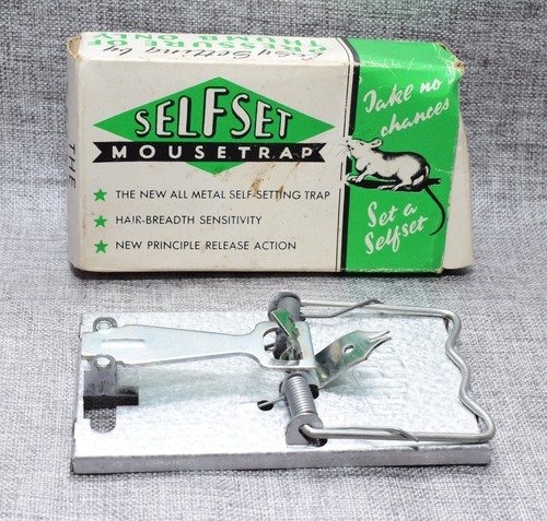 Vintage selfset mousetrap - vintage,