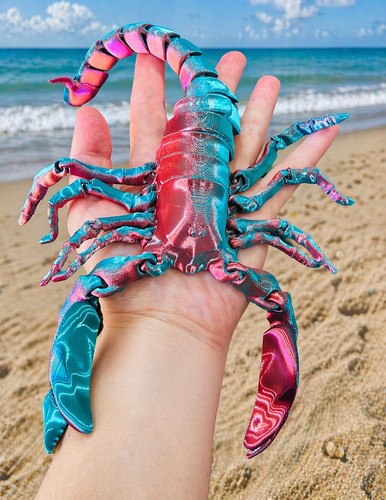 Large printed scorpion - large,