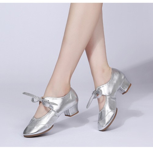 Women faux leather dance shoes - faux,