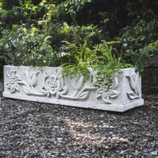 Extra Large Tulip design Stone Planter Trough