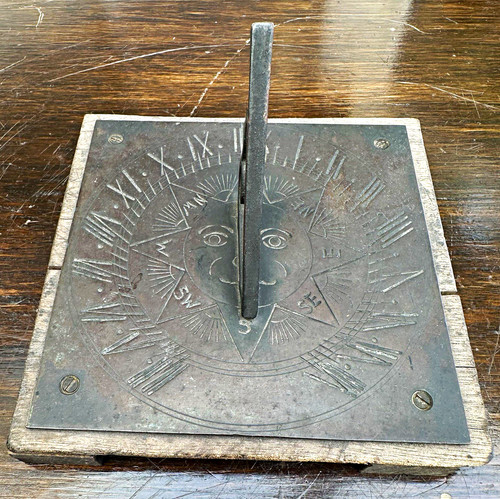 Antique square bronze - 5”,