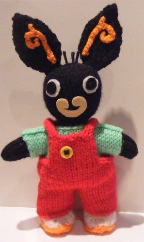 Easter bunny knitting - bunny,