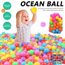 50-500x Soft Plastic Ocean Balls Children Pit Kids Colourful Toys Play Pool Ball