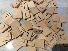Wooden Scrabble individual letter tiles - choose exact letters - top quality