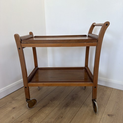 Vintage wooden drinks hostess - vintage,