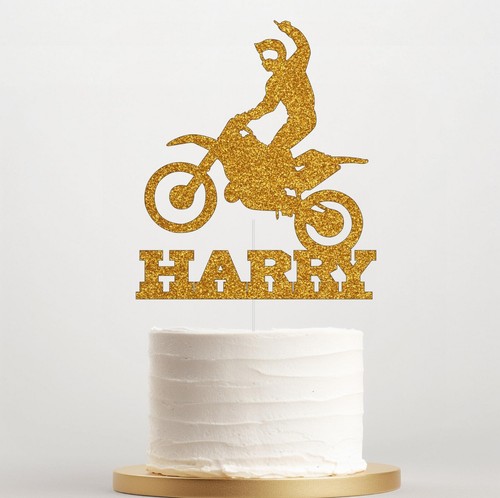 Motorbike cake topper - cake,