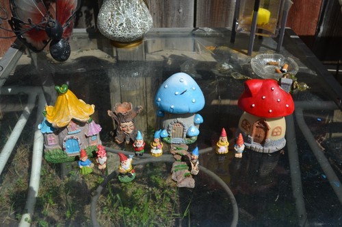 Fairy gnome garden houses tree - fairy,