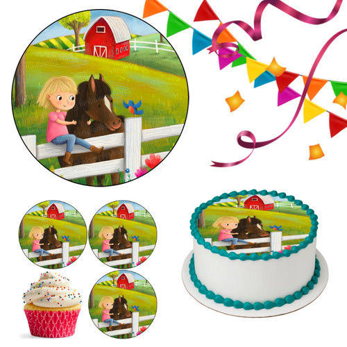 Horse pony cake topper - horse,