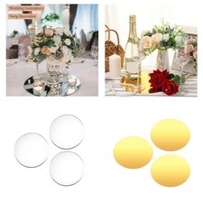 3x Mirror Centerpieces for