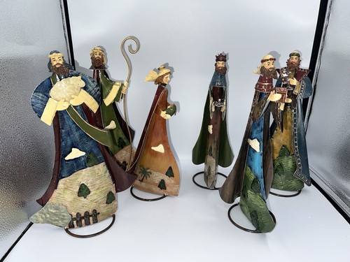 Lovely set nativity tin - nativity,