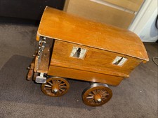 Antique Handmade vintage model of a gypsy caravan