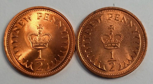 Decimal half penny - decimal,