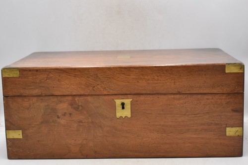 Antique victorian walnut brass - antique,