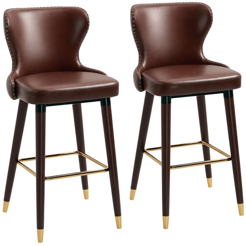 Homcom bar stools set 2 - of,
