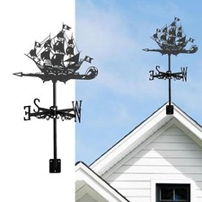 Wind Vane Black Wind Measuring Tool Wind Direction Indicator Pirate Ship Design