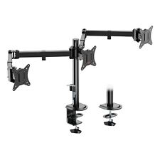 VonHaus Triple Monitor Stand for 17-27" Screens, Three Screen Monitor Mount