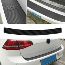 1PCS Universal Car Rear Boot Bumper Sill Sticker Decal 4D Carbon Fiber Protector