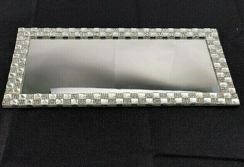 Mirror candle tray plate