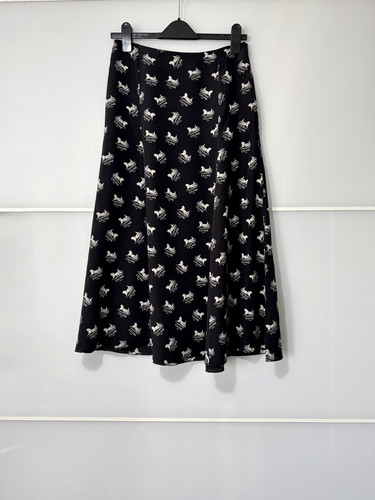 Celine skirt sulky logo print - celine,