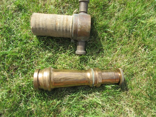 Brass fireman hose nozzle - brass, fireman’s