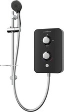 Gainsborough Slim Duo 9.5kW Electric Shower - Piano Black, Multi-Fit Install