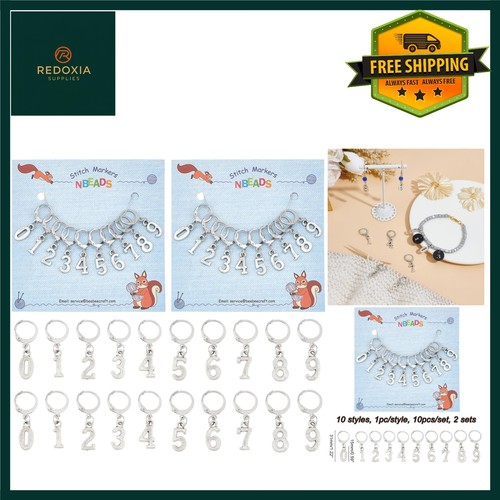Elegant number stitch - stitch, markers