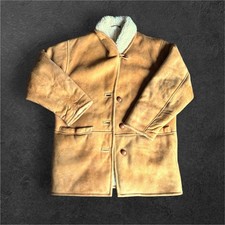 Vintage Nursey Brown Sheepskin Coat Genuine Vintage