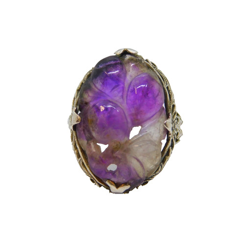 Sterling silver chinese carved - silver,