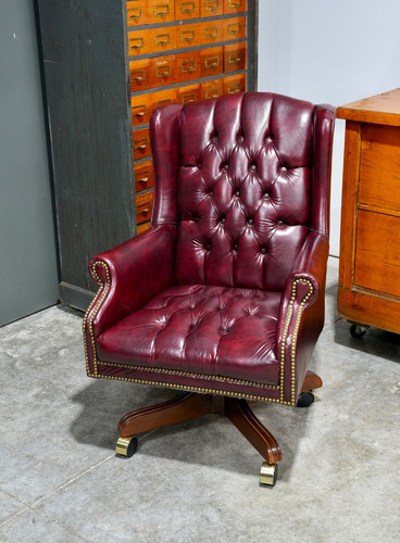 Vintage chesterfield faux - vintage,