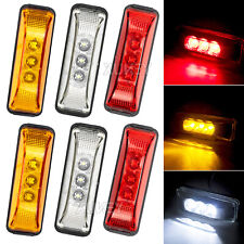 3 LED Recovery Side Marker Outline Light 12-24 Volt Trailer Truck Lorry Chassis