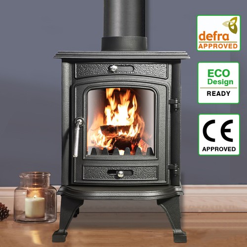 2kw woodburning stove log - woodburning,