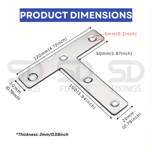 Flat shape bracket - flat,