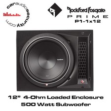 Rockford Fosgate Punch Series - P1-1X12 Single P1 12" Loaded Enclosure 500 Watt