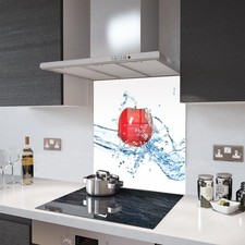 Glass Splashbacks Red Apple