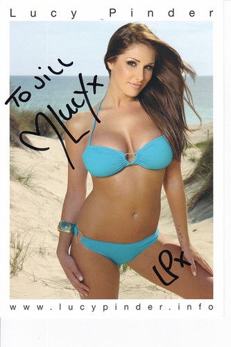 Lucy pinder autographed signed - lucy,